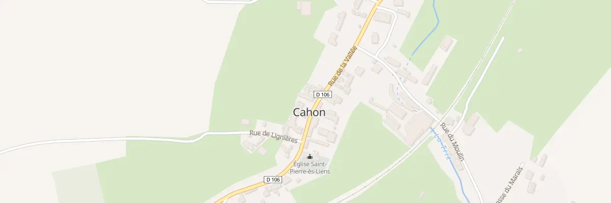 Plan du 21 Rue de la Vallée à Cahon
