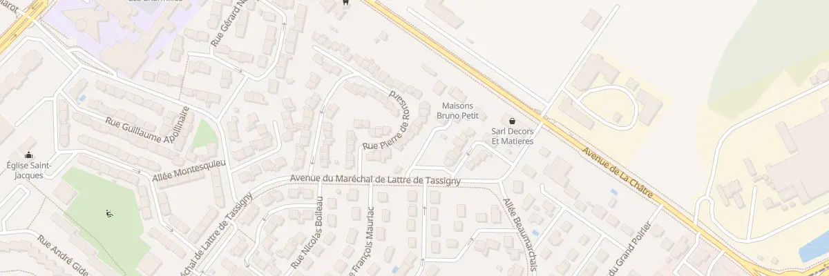 Plan du 12 Rue Pierre de Ronsard à Châteauroux