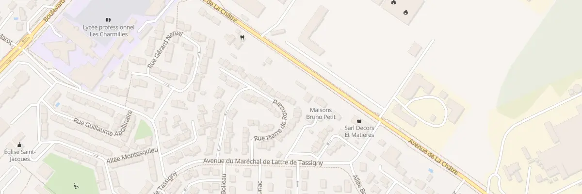 Plan du 24 Rue Pierre de Ronsard à Châteauroux