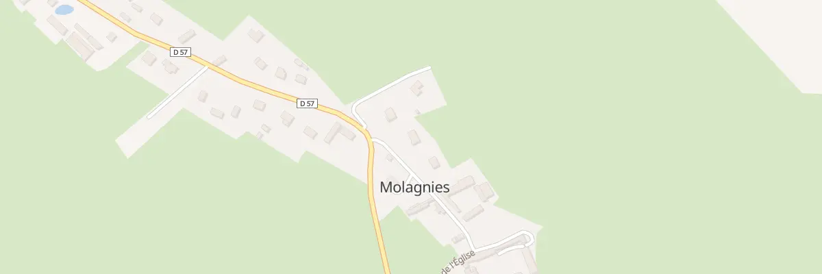 Plan du 9 Rue de l’Eglise à Molagnies