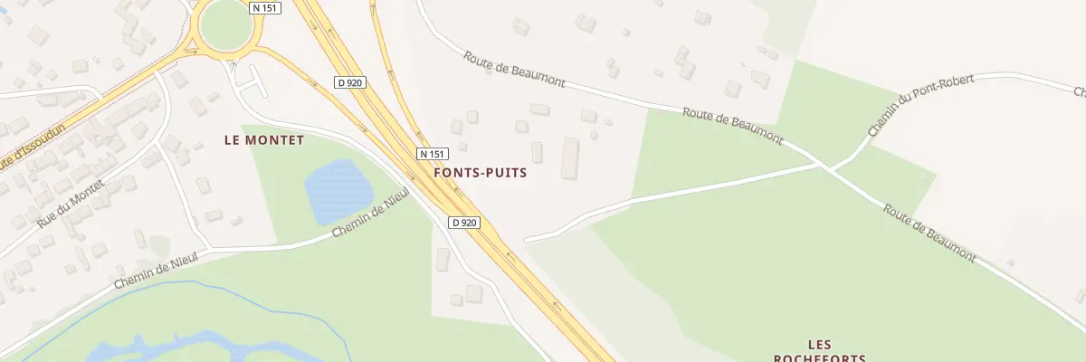 Plan du 9035 Fonts Puits à Déols