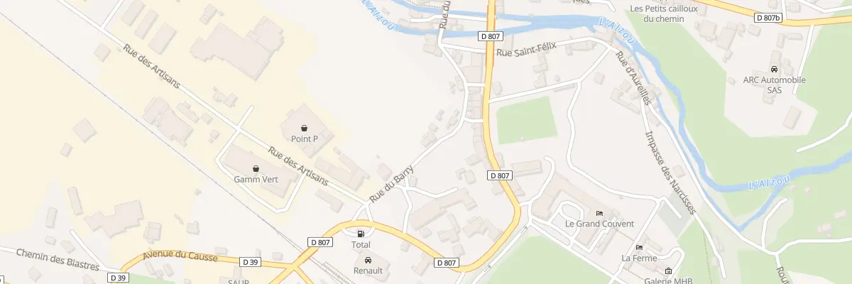 Plan du 28 Rue du Barry à Gramat