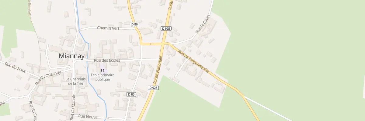 Plan du 6 Rue de Moyenneville à Miannay