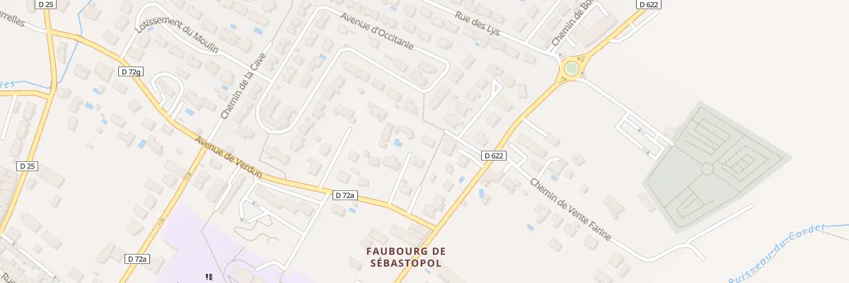 Plan du 30 Av de Verdun à Villefranche-de-Lauragais