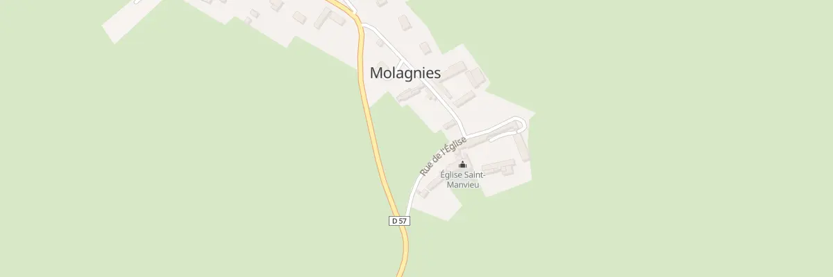 Plan du 5002 Molagnies Village à Molagnies