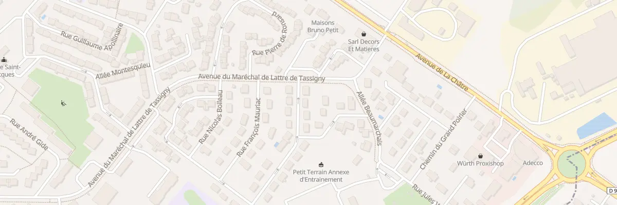 Plan du 40 Rue Francois Mauriac à Châteauroux