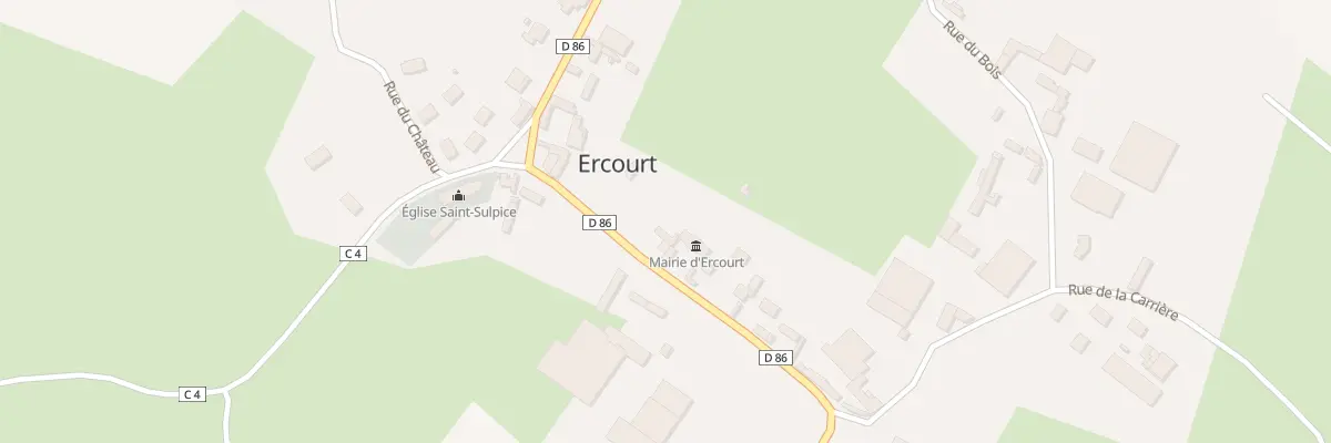 Plan du 3 Rue de la Croix à Ercourt