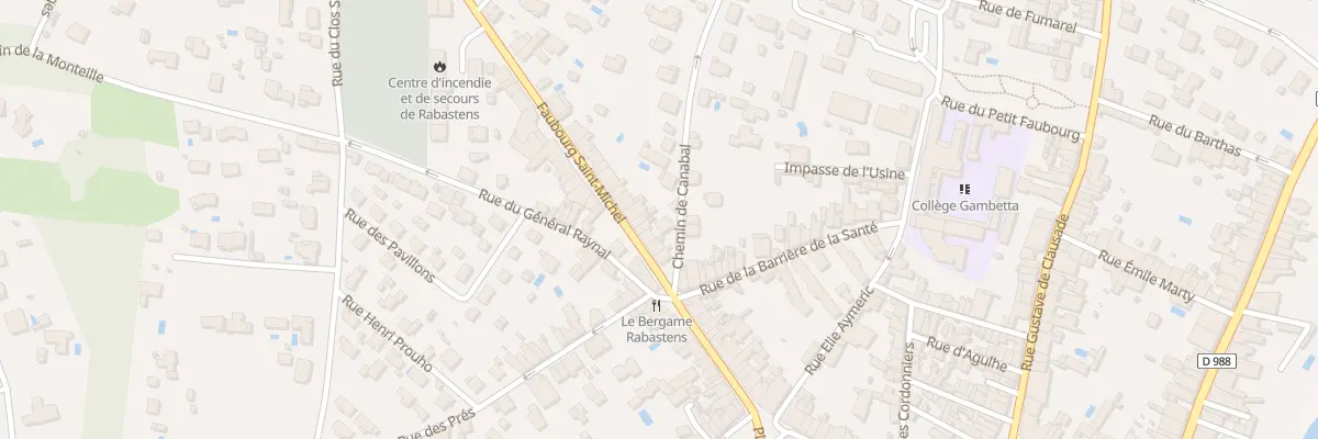 Plan du 30 Fg Saint-Michel à Rabastens