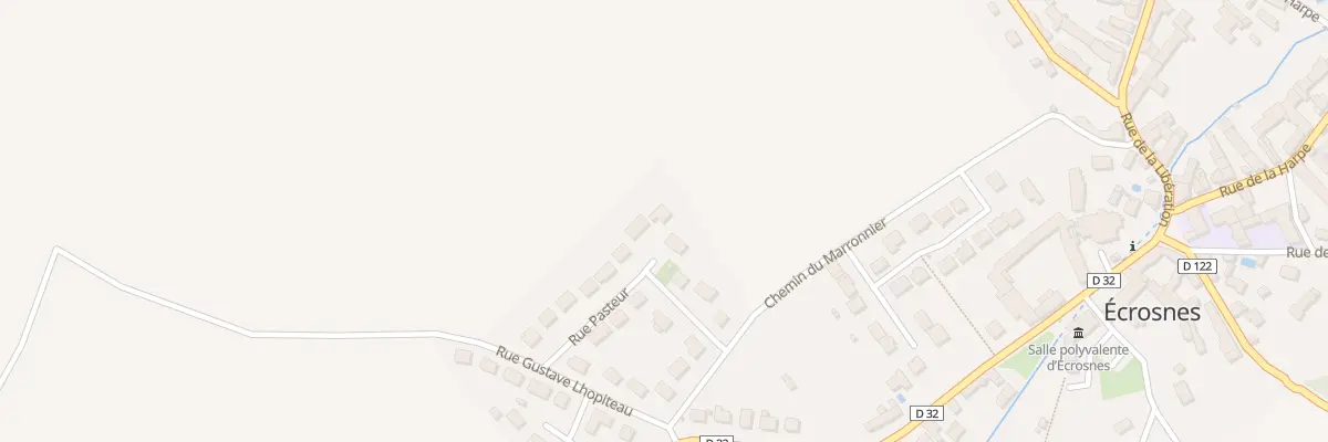 Plan du 10 Rue Pasteur à Écrosnes