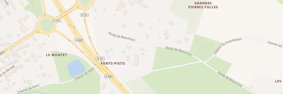 Plan du 230 Rue de Beaumont à Déols
