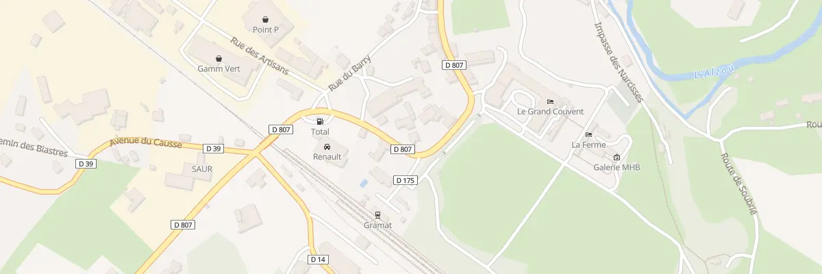 Plan du 34 Av Louis Mazet à Gramat