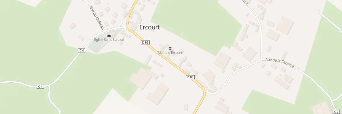 Plan du 9 Rue de la Croix à Ercourt