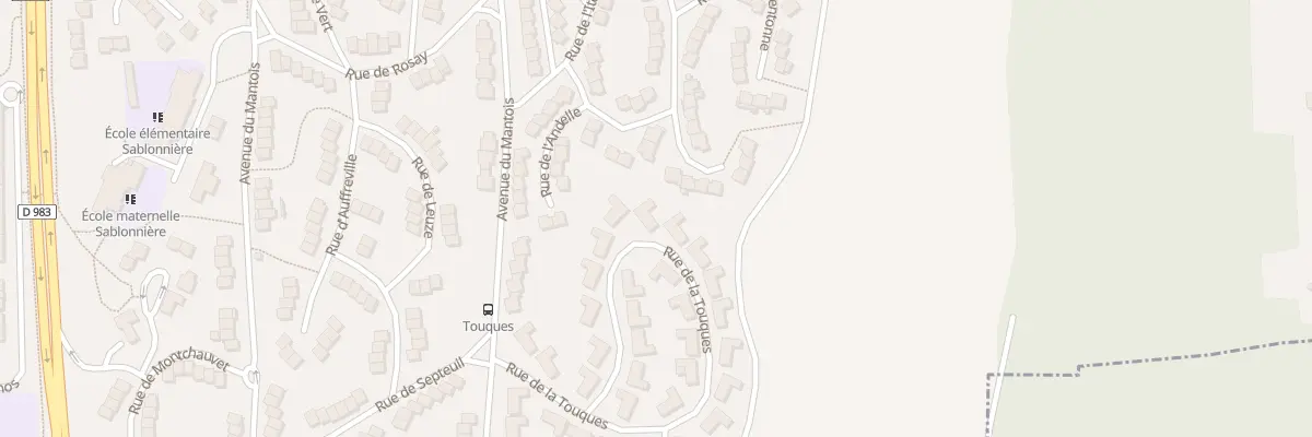 Plan du 28 Rue de la Touques à Mantes-la-Ville