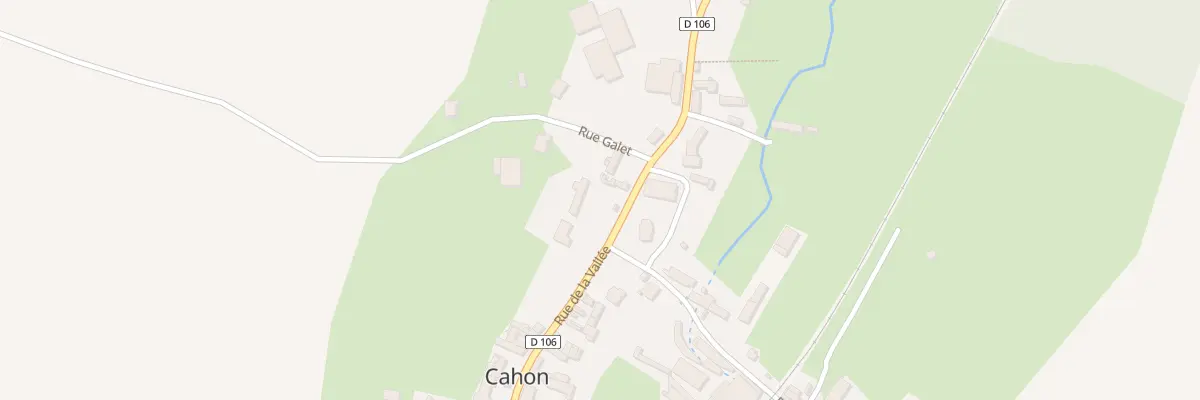 Plan du 13 Rue de la Vallée à Cahon