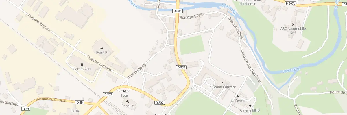 Plan du 22 Av Louis Mazet à Gramat