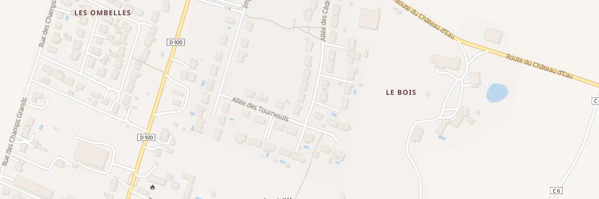 Plan du 79 All des Cèdres à Coings