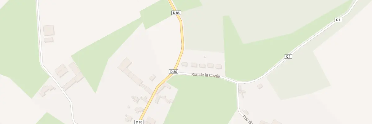 Plan du 1 Rue de la Cavee à Ercourt