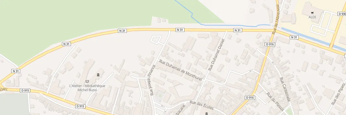 Plan du 13 Rue Duhamel de Monthurel à Gournay-en-Bray