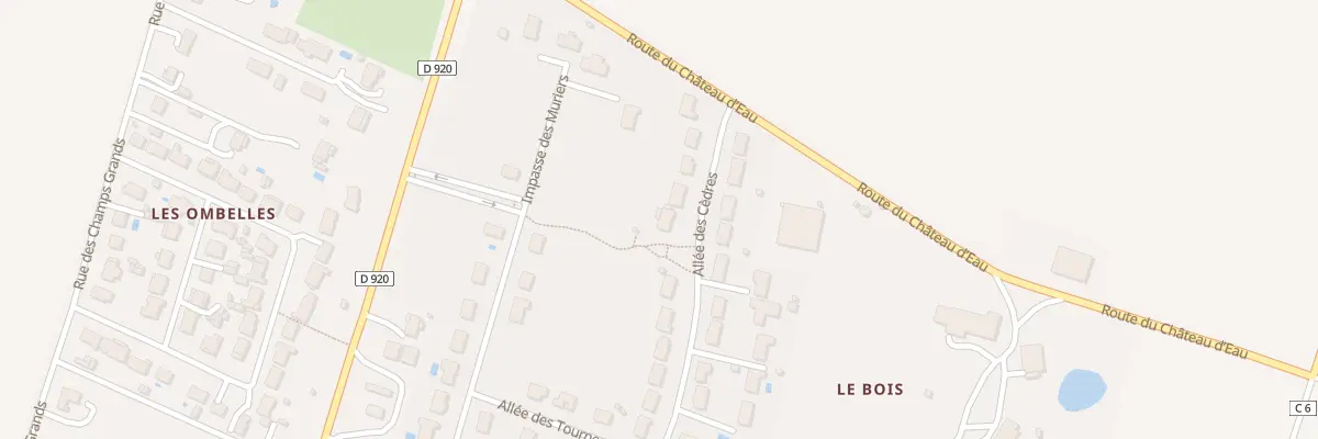 Plan du 87 All des Cèdres à Coings
