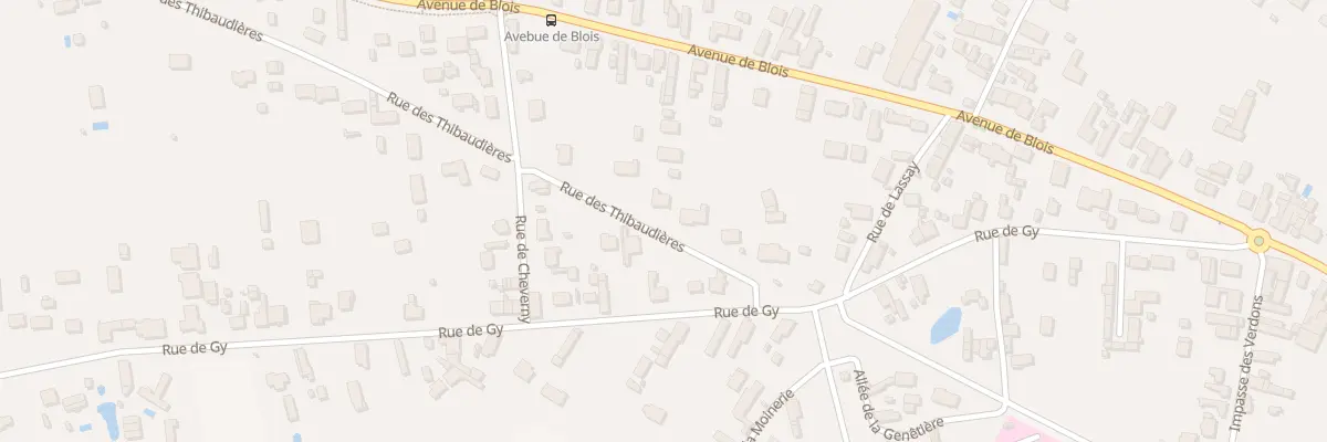 Plan du 11 Rue des Thibaudières à Romorantin-Lanthenay