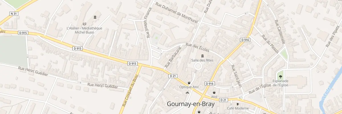 Plan du 7 Rue Barbacane à Gournay-en-Bray