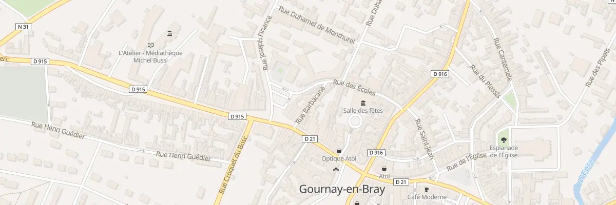 Plan du 9 Rue Barbacane à Gournay-en-Bray