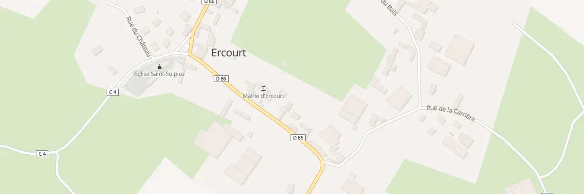 Plan du 13 Rue de la Croix à Ercourt