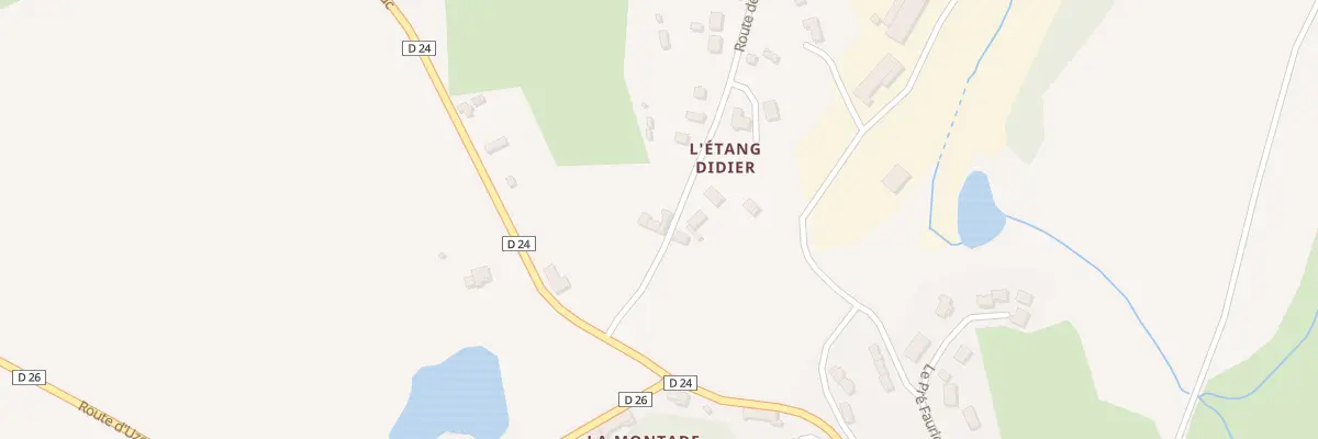 Plan du 1 Rte des Mouneaux au Lonzac