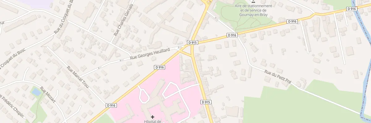 Plan du 12 Av de la 1er Armee Francaise à Gournay-en-Bray