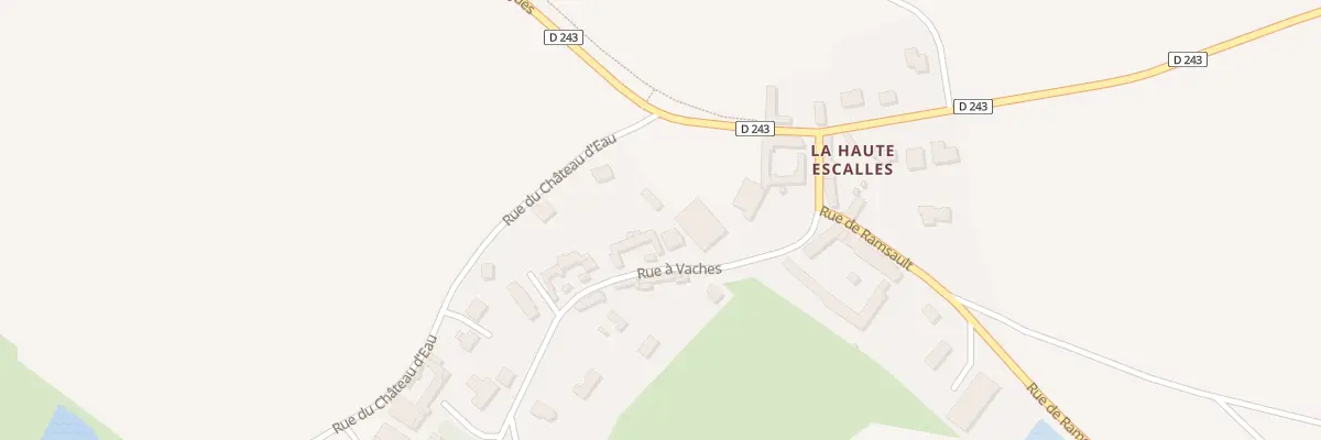 Plan du 2 Rue à Vaches à Escalles