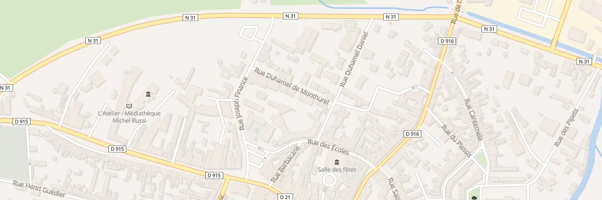 Plan du 4 Rue Duhamel de Monthurel à Gournay-en-Bray