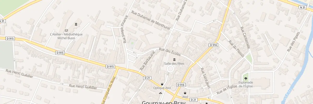 Plan du 12 Rue Barbacane à Gournay-en-Bray