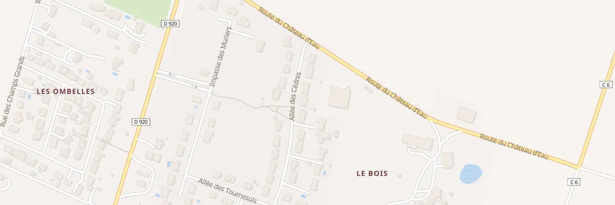 Plan du 4 All des Cèdres à Coings