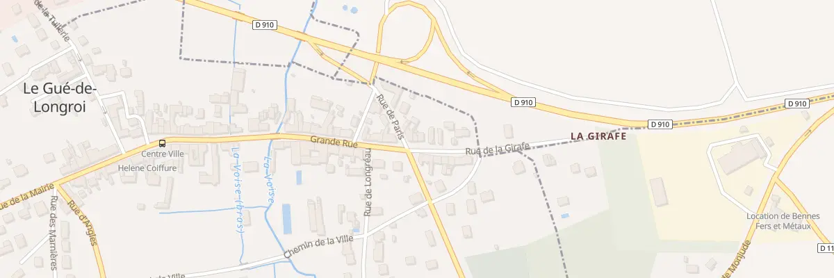 Plan du 1 Rue de la Girafe au Gué-de-Longroi
