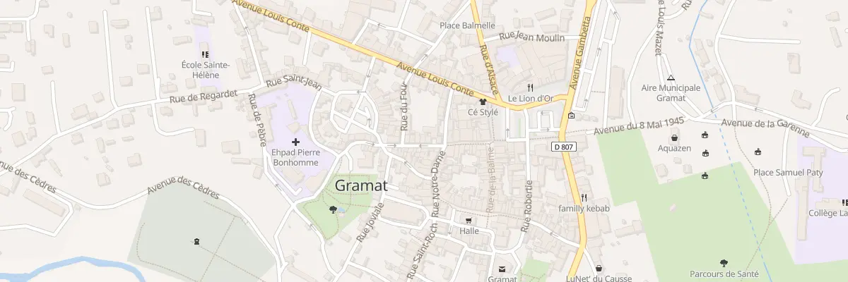 Plan du 18 Rue Antoine Dubois à Gramat