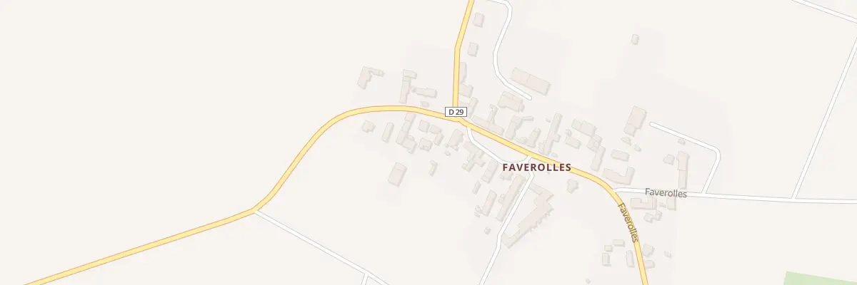 Plan du 25 Faverolles à Terminiers