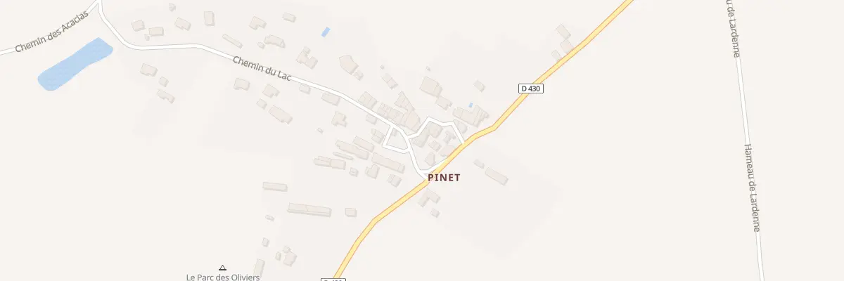 Plan du 55 Pinet-hameau à Gaudiès