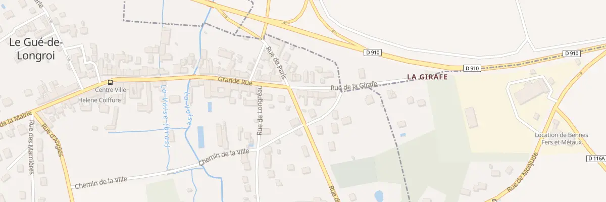 Plan du 9 Rue de Paris au Gué-de-Longroi