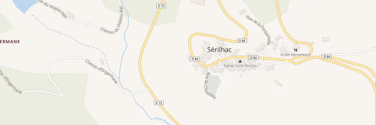 Plan du 5013 Le Bourg à Sérilhac