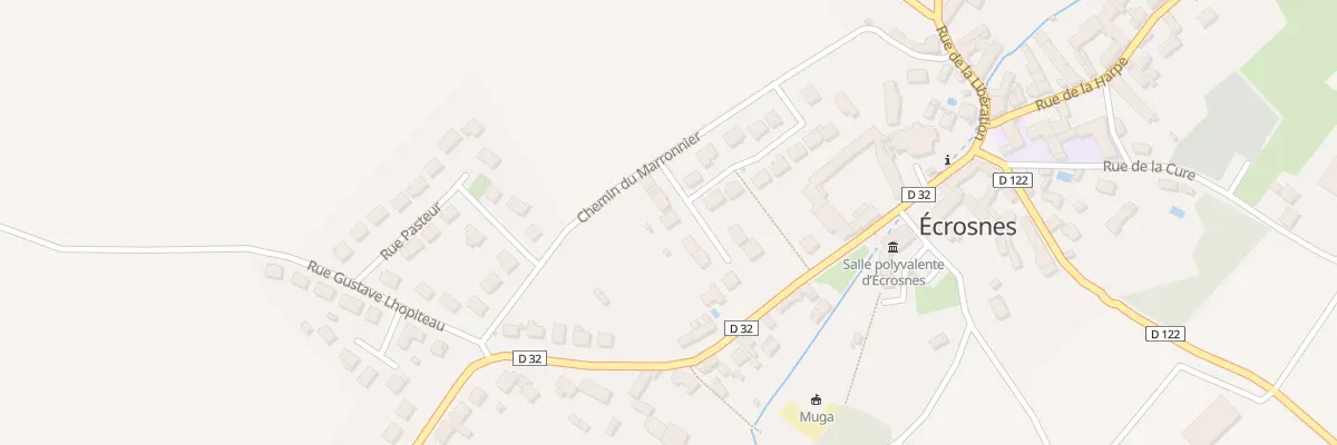 Plan du 3 Rue de la Briquèterie à Écrosnes