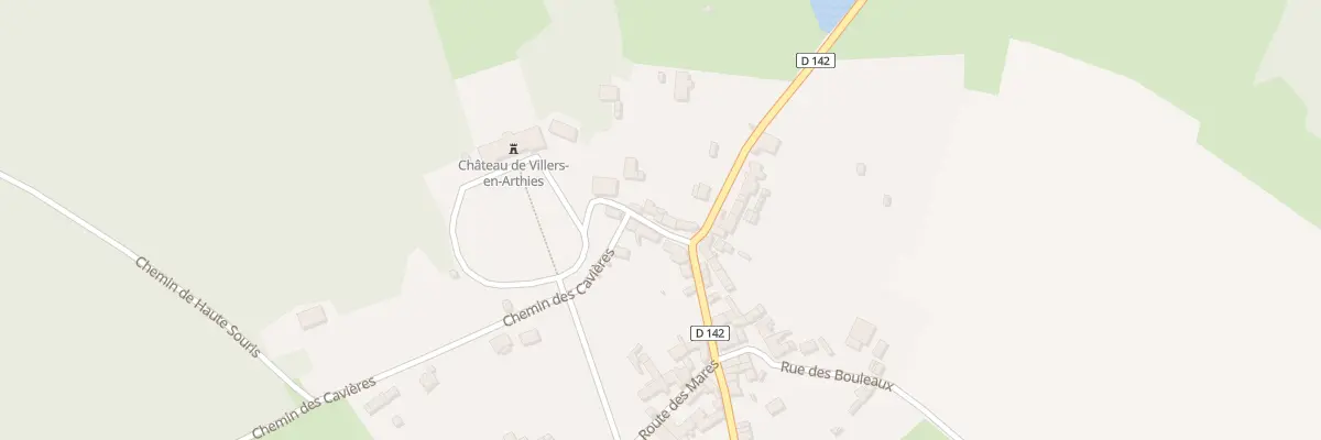 Plan du 3 Rue du Chateau à Villers-en-Arthies