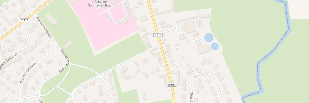 Plan du 48 Av de la 1er Armee Francaise à Gournay-en-Bray