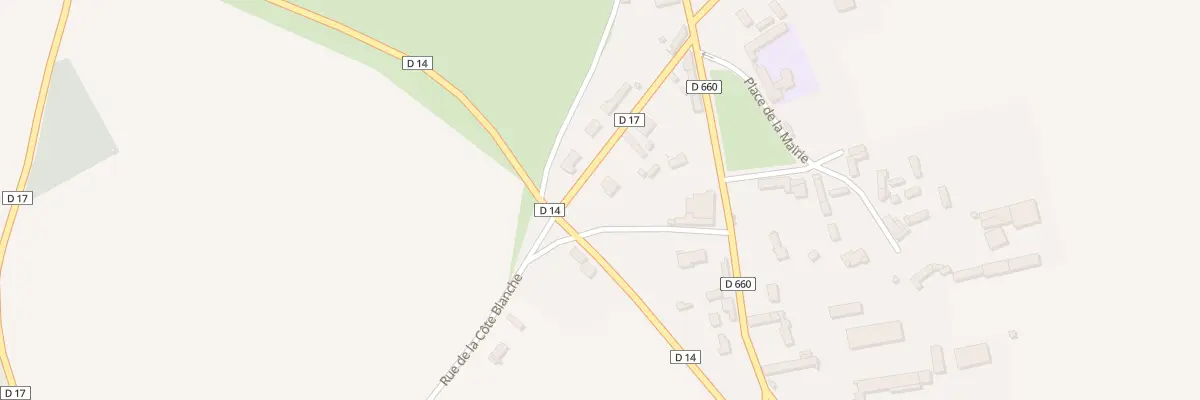 Plan du 5 Rue de la Côte Blanche à Hébécourt