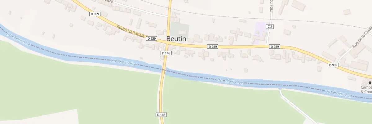 Plan du 43 Rte Nationale à Beutin