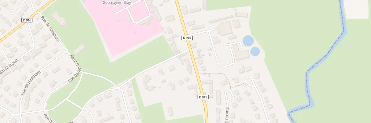 Plan du 50 Av de la 1er Armee Francaise à Gournay-en-Bray