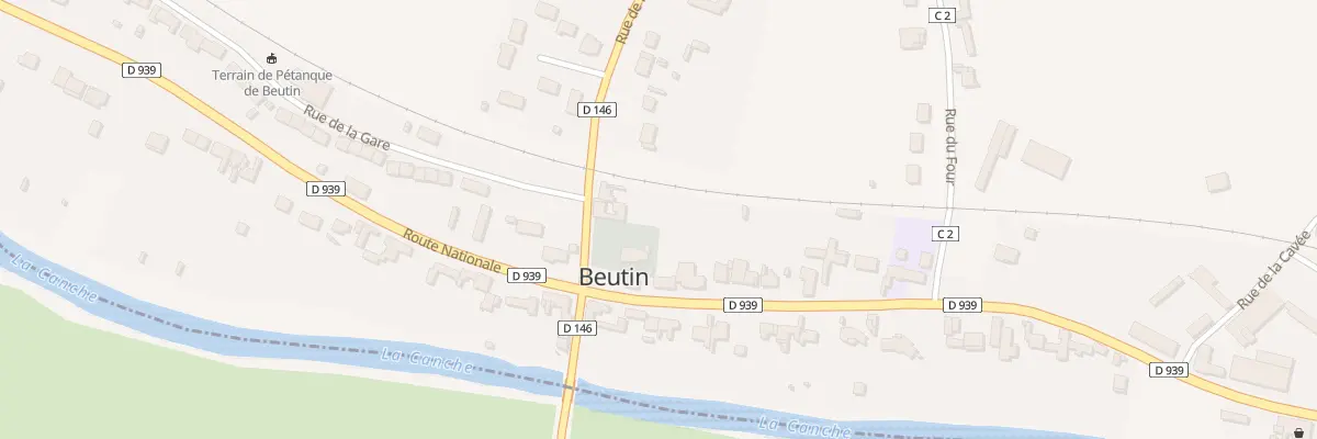 Plan du 2 Rue de l’Eglise à Beutin