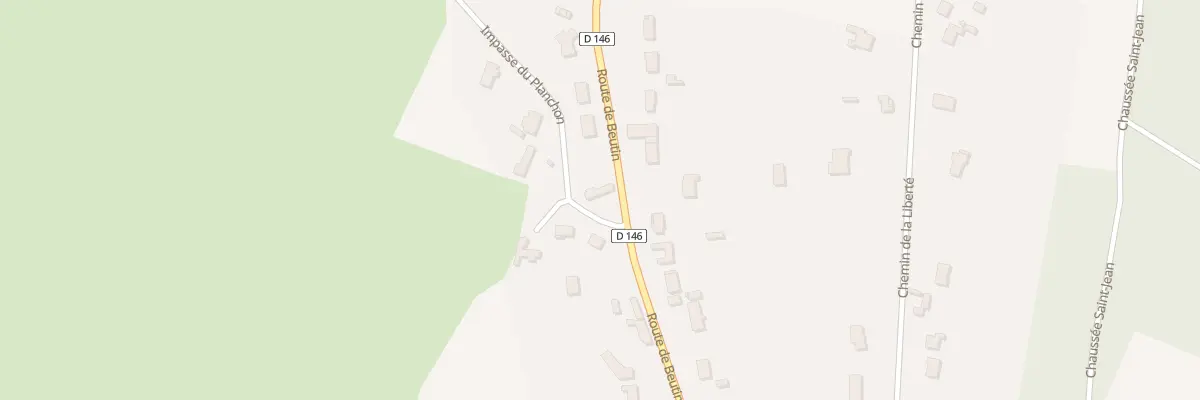 Plan du 2 Imp du Planchon à La Calotterie