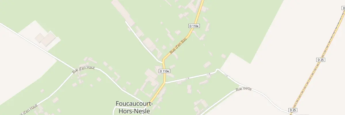 Plan du 7 Rue d’En Bas à Foucaucourt-Hors-Nesle