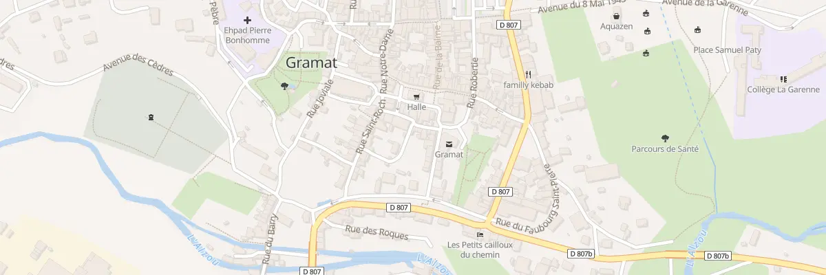 Plan du 8 Rue de la Paix à Gramat