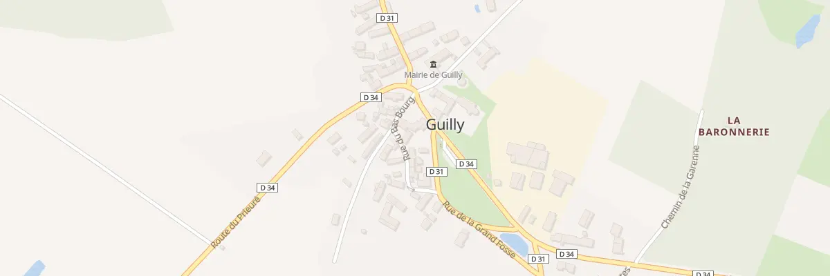 Plan du 1 Rue du Bas-bourg à Guilly